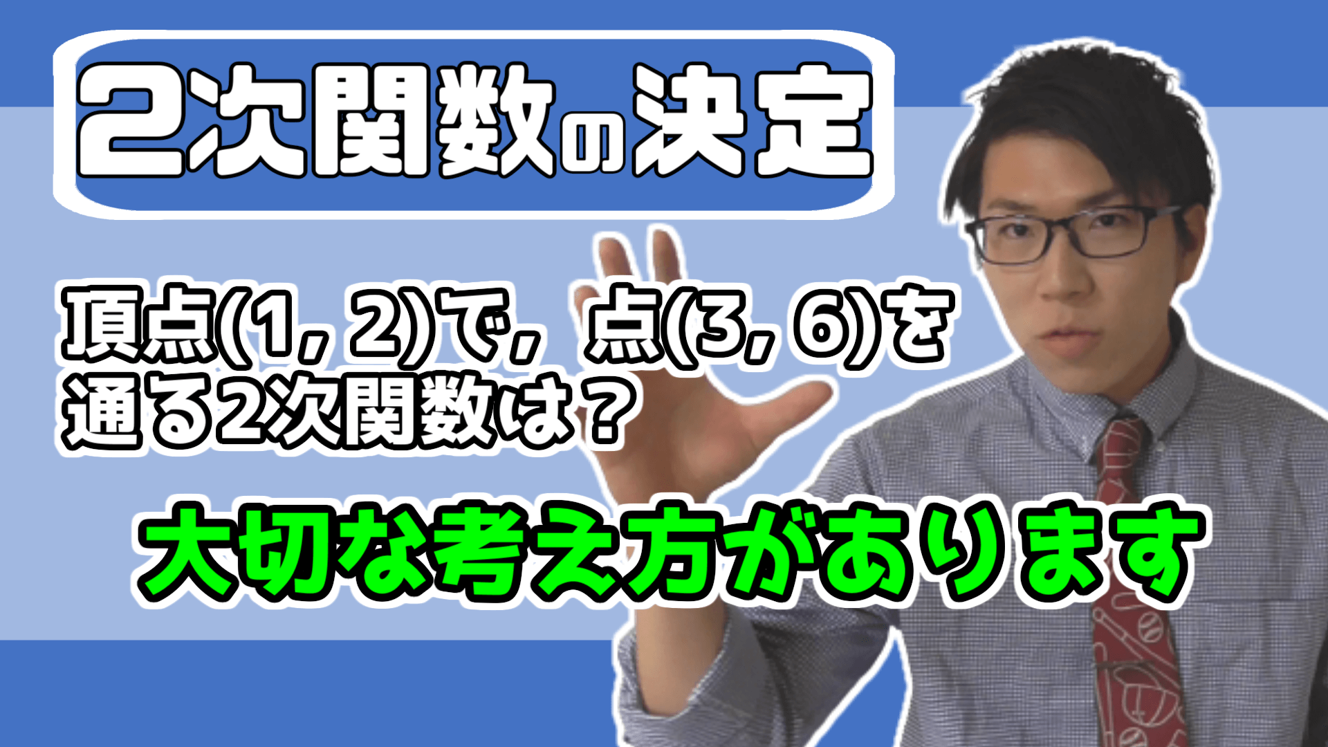 2次関数の決定