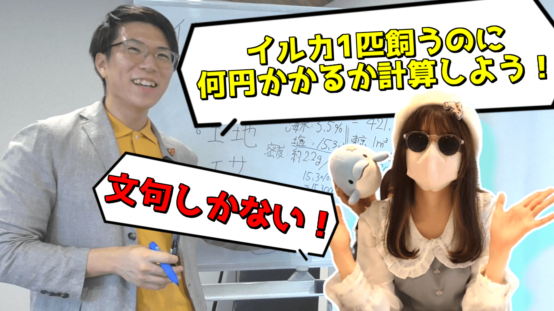 イルカの1年間の水道代を計算したら衝撃の額に【みいるか×あきとんとん】